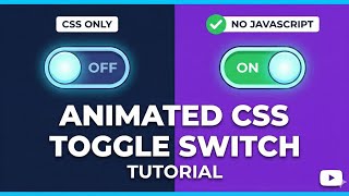 Animated CSS Toggle Switch — No JavaScript 🔁✨