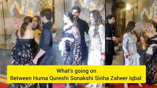 Some Masti Sonakshi Sinha Zaheer Iqbal Huma Quresha Wedding reception of Raveena TauraniApoorv Kumar