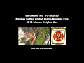 baltimore md *lodd* mayday after 3 ffs burned at rowhouse fire audio