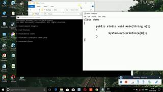 Command line arguments in Java using String a[]