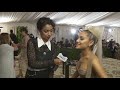 Ariana Grande on Her Sistine Chapel Ceiling Dress  Met Gala With Liza Koshy  Vogue