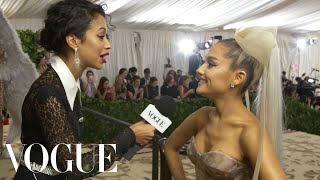 Ariana Grande on Her Sistine Chapel Ceiling Dress | Met Gala With Liza Koshy | Vogue