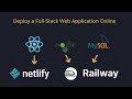 How to Deploy a Full-Stack Web Application - React Frontend | Node.js Backend | MySQL Database