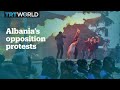 Anti-government protesters clash with police in Albania