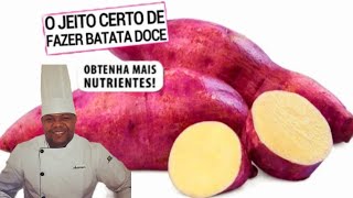 BATATA DOCE DE 5 MINUTOS O JEITO CERTO DE  COZINHAR BATATA DOCE NA PANELA DE PRESSÃO RÁPIDO E FÁCIL