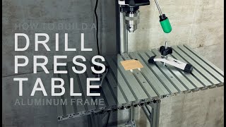 アルミフレームで作る。機能拡張型ボール盤テーブル 【DIY】 Expandable drill press table made of aluminum frame