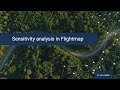 Sensitivity analysis in Flightmap