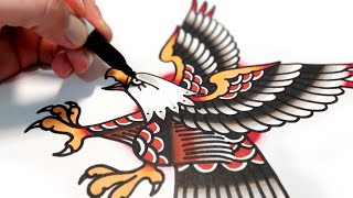 How to Draw a Perfect Eagle Design even if you're a Beginner