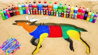 How to make Rainbow Deer with Orbeez, Mentos vs Big Fanta, Pepsi, Sprite, Coca-Cola & Other Sodas!