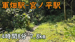 JR青梅線 軍畑駅-宮ノ平駅 徒歩4時間8分 7.8km 雷電山 青梅丘陵ハイキングコース 東京 青梅市 ハイキング 【2021.07】