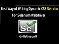 Selenium Tutorial for Beginners || How to Write Dynamic CSS Selectors in Selenium WebDriver