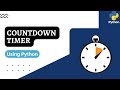 Countdown Timer Using Python|| Python programming|| Easy programs using Python