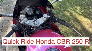 Quick Ride and Close Look 1988 Honda CBR250R MC19