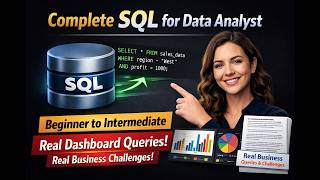 SQL for Data Analysts Full Tutorial | Real Business SQL Queries + Dashboard Examples