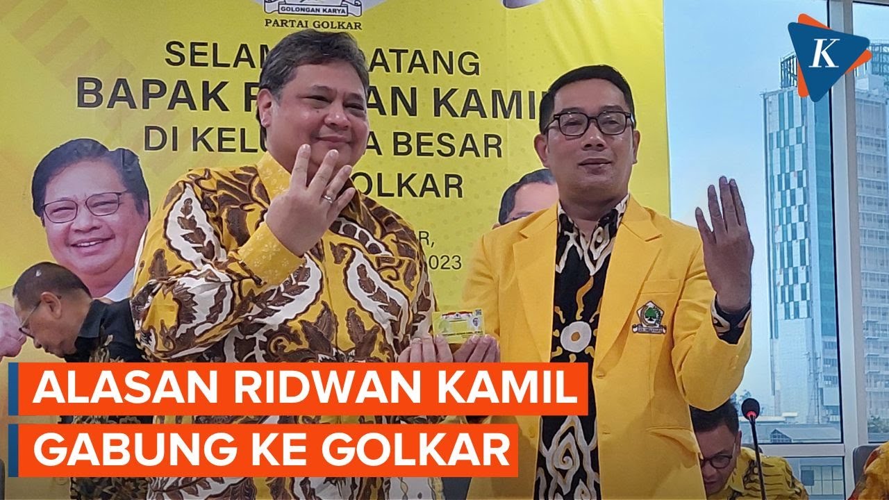 Ridwan Kamil Ungkap Alasan Gabung Ke Partai Golkar - YouTube