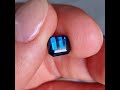 certified vvs 2.28ct natural tourmaline indicolite rectangular cut afghanistan. price 515 euro