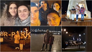 VLOG192💜Bakımın gecə mənzərəsi🌃günün gözəl sonu🌇gəzinti vlogu💞🌹