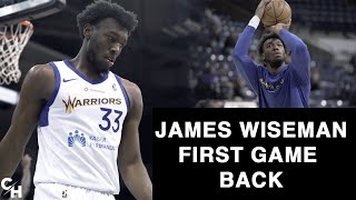 James Wiseman's first game back from injury | Santa Cruz Warriors vs. Stockton Kings