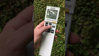EASIEST 3 MINUTE: How to work my Mitsubishi mini split air conditioning heat remote control