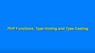 PHP Typehinting,Typecasting and return type