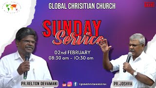 Sunday service - Global Christian Church - Live Stream - 02- February - 2025