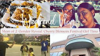 WEEKEND VLOG | Gender Reveal | Cherry Blossom Festival| Girls Day Out| Margaritas