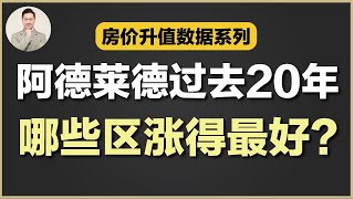 澳洲买房 | 阿德莱德每个区 House过去20年增值对比！