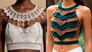 Artisanal Crochet Crop Tops Inspired by Luxury, Dance \u0026 Nature 🌿 – Couture Collection Unveiled!