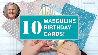 Die-Cut December [28] 10 Marvelous Masculine Cards featuring Die-Cutting! [2025/305]