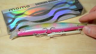 釣具【momoルアー開封】 モモルアー シャイニングミノー 150mm 35g フローティング 青物等 Momorua Shining Minnow 150mm 35g Floating