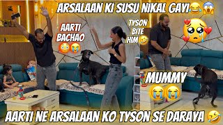 Aarti Ne Arsu ko Tyson Se Daraya🤣| Arsu ki susu Nikal gayi | 😭Aarti ne Liya Badla🤣| Aarti vlogs |