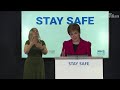 covid cases uncomfortably high as glasgow remains in lockdown says sturgeon