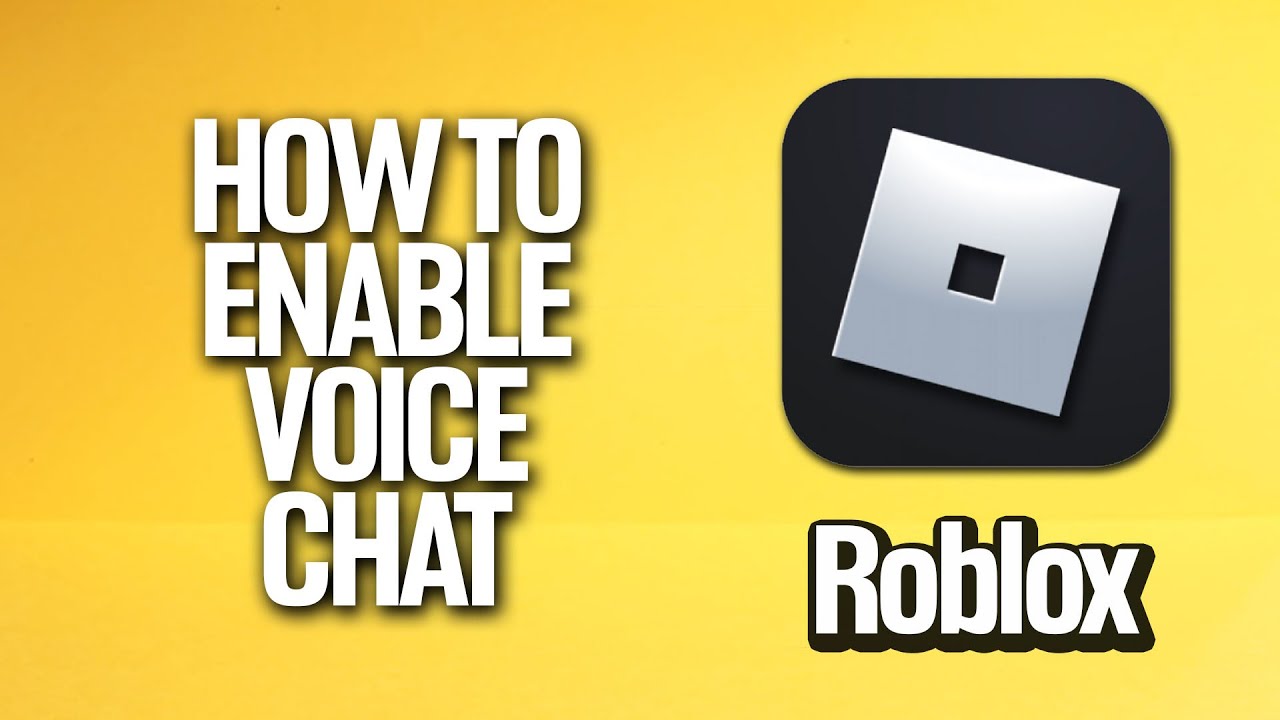 How To Enable Voice Chat In Roblox Tutorial - YouTube