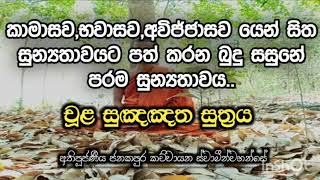 චූළ සුඤඤත සුත්‍රය. Ven Janakapura kachchayana Thero