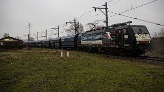 LTE 189 200  arrives with VTG coalwagons at the Houtrakpoldder, Harbour of Amsterdam 6 february 2019