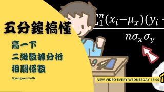 五分鐘搞清楚相關係數公式！輕鬆解決高一數學最討厭的二維數據分析