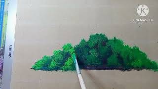 Easy way to paint bushes