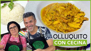 OLLUQUITO CON CECINA | RECETA PERUANA | Filo \u0026 Sazón 💚