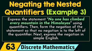 Negating the Nested Quantifiers (Example 3)