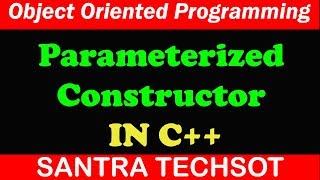 Parameterized Constructor in C++ With Object Oriented Programming | C++ Tutorial in tamil