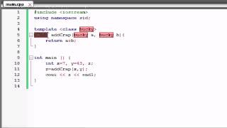Buckys C++ Programming Tutorials 58 function Templates | C++ Tutorial