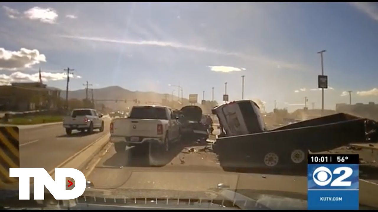 Fiery Crash In Utah Caught By Police Body Camera - YouTube