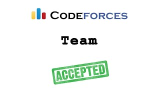 Codeforces "Team" solution( Bangla ) | Cpp language