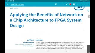 EE5332 L12.8 - NoC examples from FPGA systems