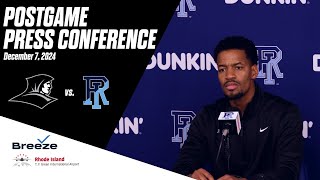 12.7.24 Providence MBB at Rhode Island Postgame Press Conference