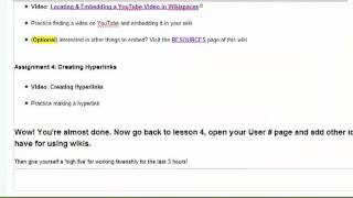 Wikispaces - Create Hyperlinks