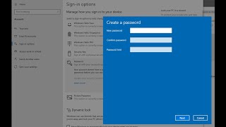How to Remove or Create a Windows10 Password