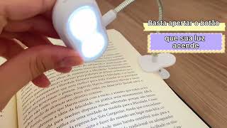 Mini luminária portátil para leitura!!