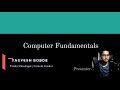 Programming 101 - Lesson 0: Computer Fundamentals || Hardware & Software & Machine Cycle