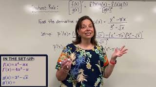 Quotient Rule: Example 2 [with Dr. April Ström]